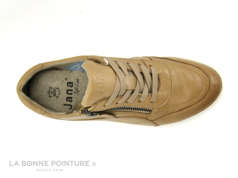 Jana 8-23750-26 Beige - Basket Basse Femme - Lacet Et Zip – Image 6