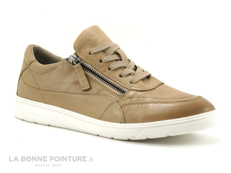Jana 8-23750-26 Beige - Basket Basse Femme - Lacet Et Zip