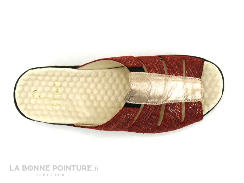 Pedi Girl DOMI Zim Lam Cerise Fumo - Mule Femme Rouge Et Metal – Image 6