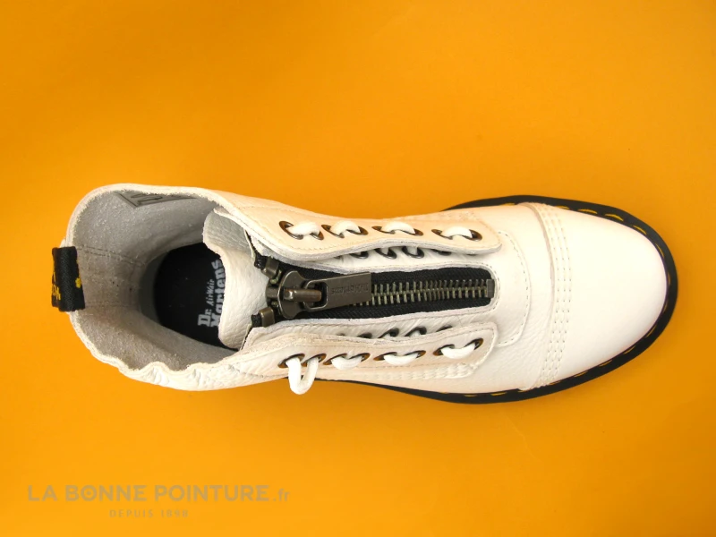 Dr. Martens Dr Martens SINCLAIR White Aunt Sally 26261100 - Boots Plateforme Blanc – Image 6