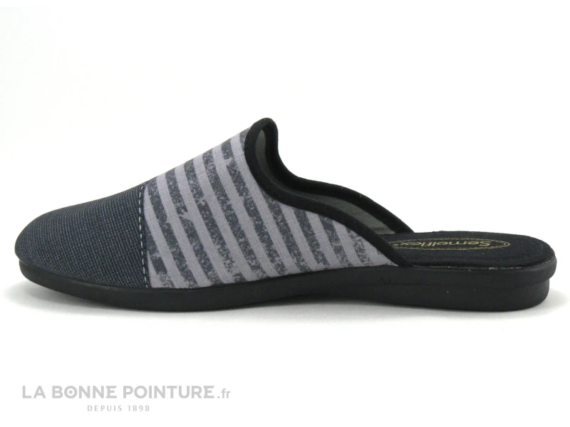 Semelflex MICKAEL Gris - Carreaux - Pantoufle Mule Homme – Image 3