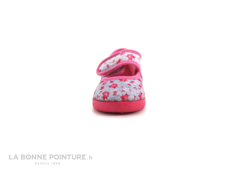 Rondinaud EYLAU-SUB451-1 - Rose Gris - Chausson Fille Velcro – Image 2