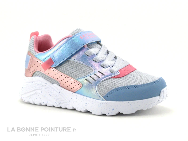 Skechers UNO LITE Gen Chill - 310464 - Bleu Rose Argent - Basket Fille
