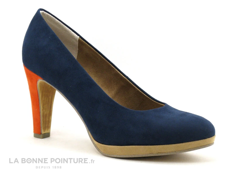 Marco Tozzi 2-22441-26 Navy Multi - Escarpin Talon Haut – Image 5