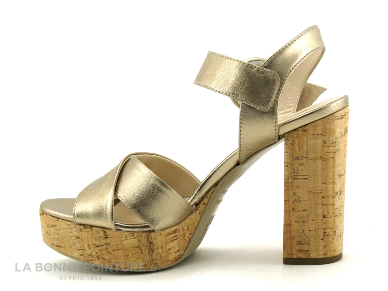 NeroGiardini E218632D - Sandale Plateforme Doree - Talon Haut – Image 3