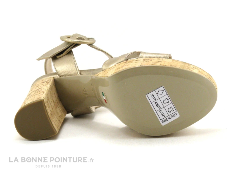 NeroGiardini E218632D - Sandale Plateforme Doree - Talon Haut – Image 7