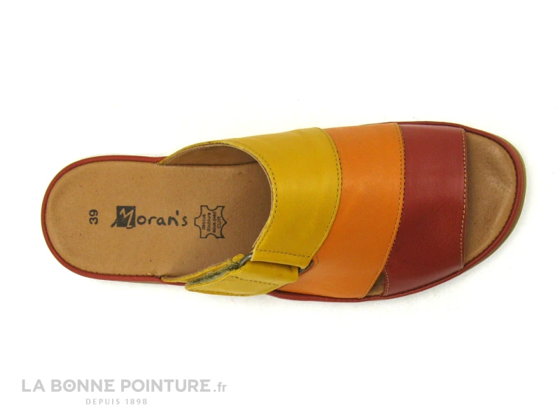 Morans FAFILE Brique Rouge - Orange - Jaune - Mule Reglable – Image 6
