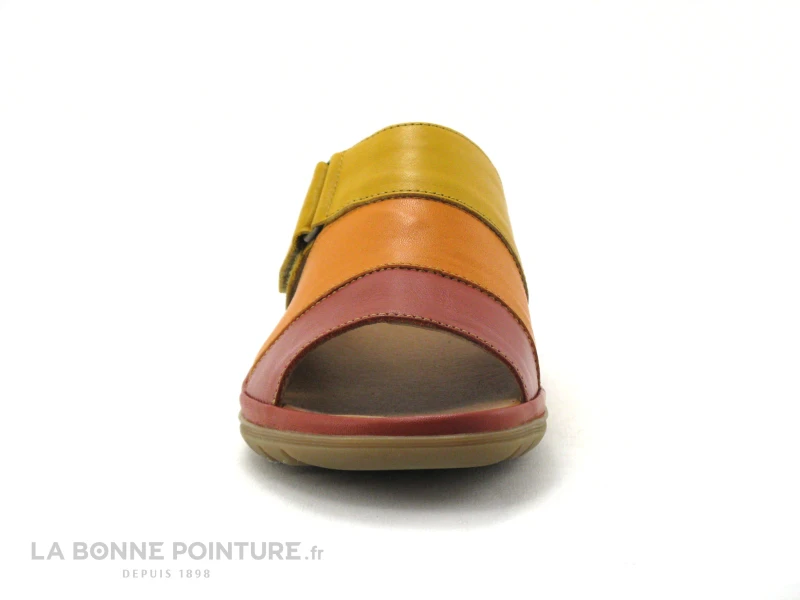 Morans FAFILE Brique Rouge - Orange - Jaune - Mule Reglable – Image 2