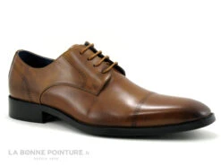 KDopa VATRELI Gold - Chaussure Derbi Homme En Cuir Marron Camel