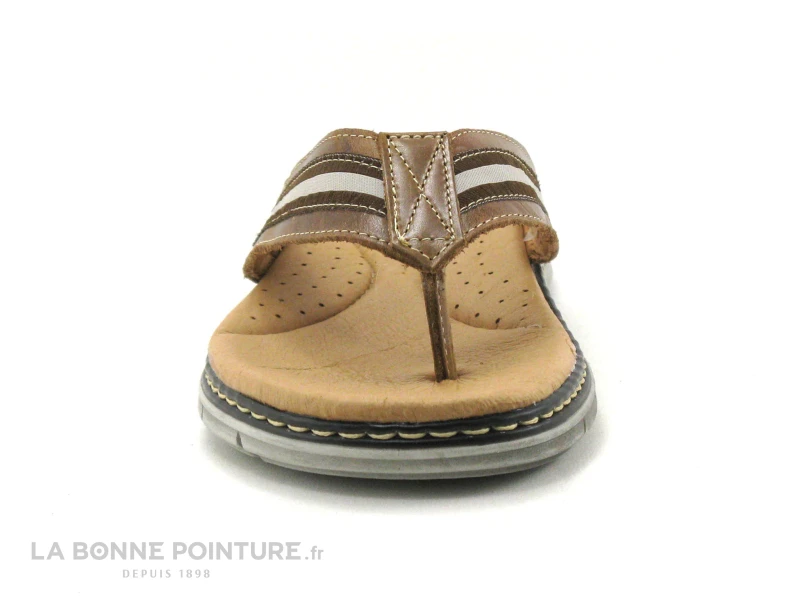 Orland 2042 Camel - Tong Homme Cuir Marron – Image 2