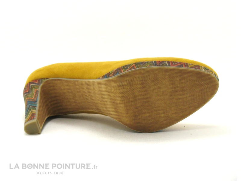 Marco Tozzi 2-22441-26 Saffron Ethno - Escarpin Jaune - Talon Haut – Image 7