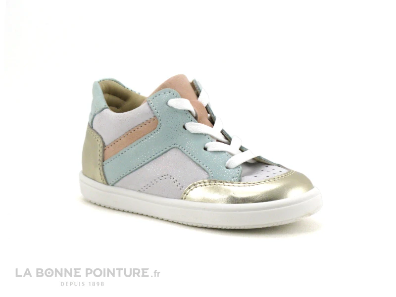 Bellamy BIBI Or Blanc Pastel - Basket Montante Fille – Image 5