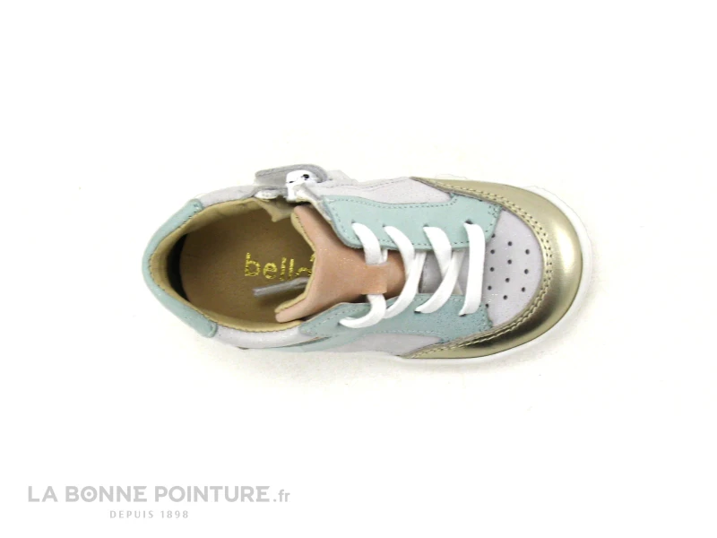 Bellamy BIBI Or Blanc Pastel - Basket Montante Fille – Image 6