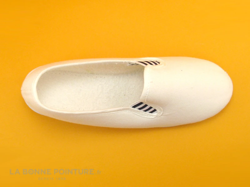 RYB - 102 Elastique - Chausson Femme - Toile Blanche – Image 3