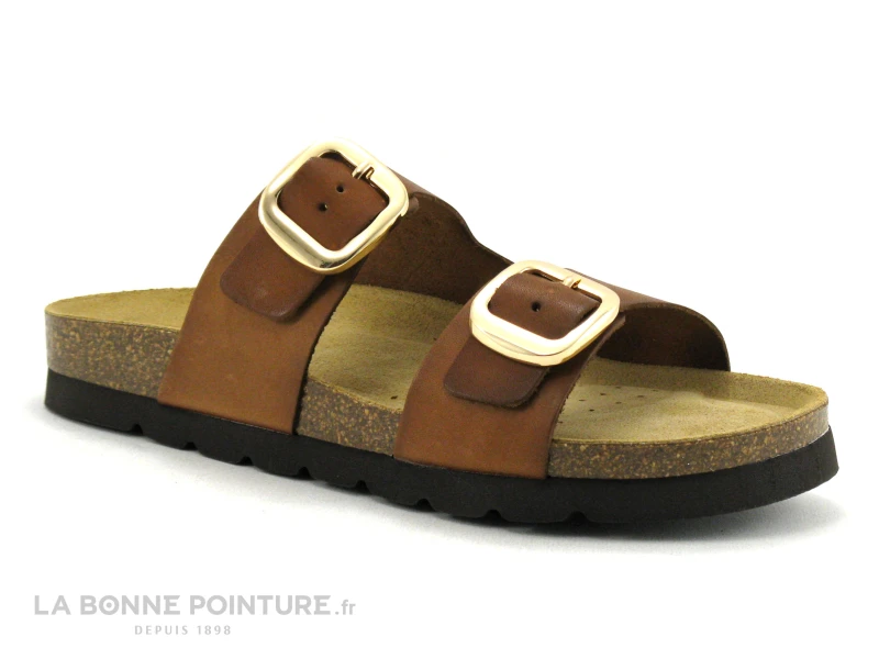 Geox D35SYM - BRIONIA Brown - Mule Reglable Femme Marron â Image 5