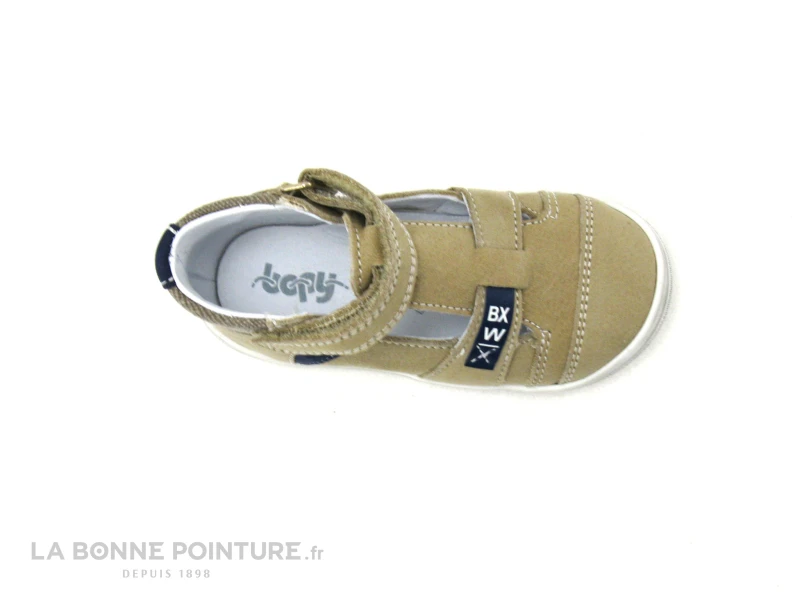 Bopy RESTO Beige - Chaussure Ouverte Bebe Garcon - Velcro – Image 6