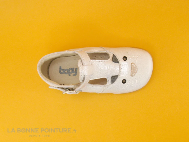 Bopy ZIKI Argent - Chaussure Premiers Pas Fille – Image 6