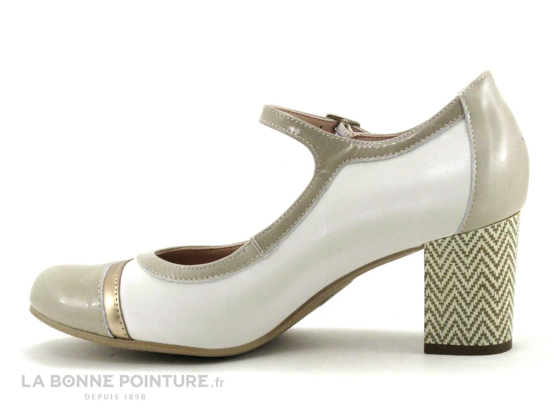 Dorking RODIN D9092 Beige - Escarpin Avec Bride – Image 3