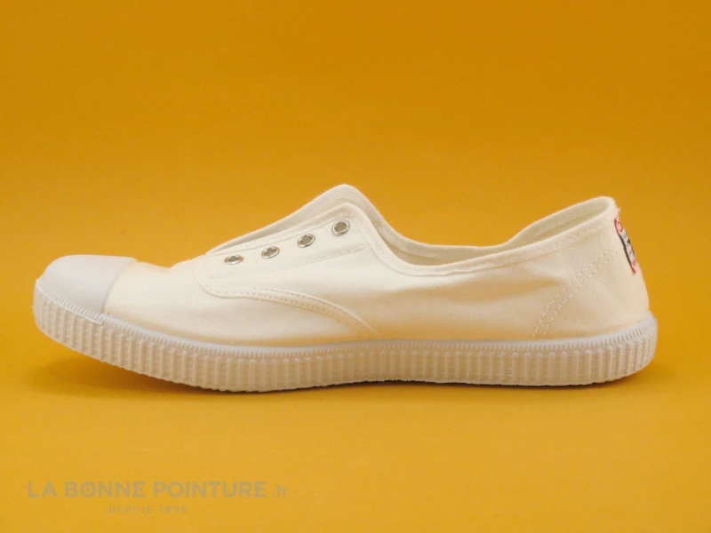 Cienta 70997 05 - Tennis Toile Blanche - Sans Lacet – Image 3