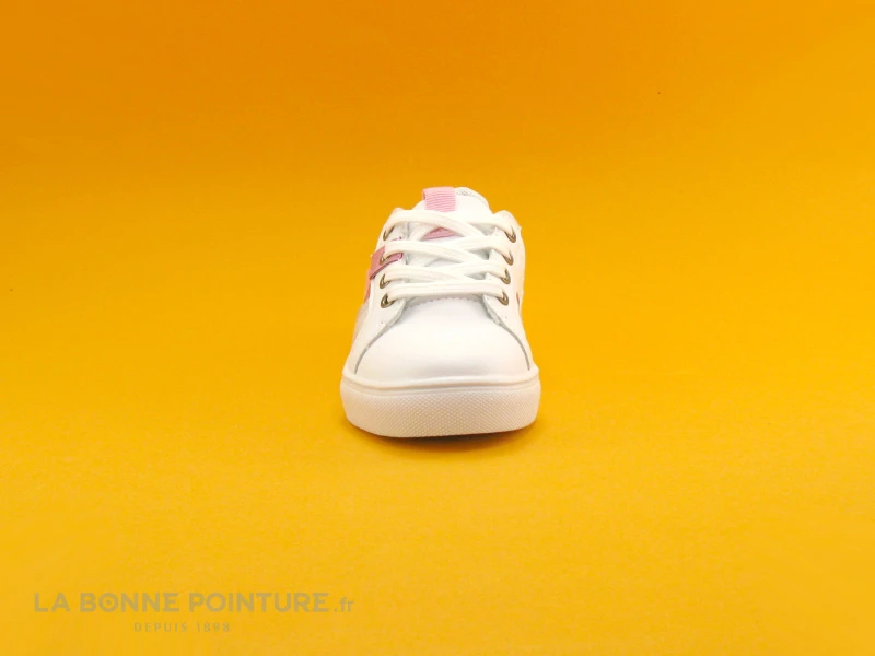 NA Dano 22132 White Pink - Basket Fille Blanche Rose – Image 2