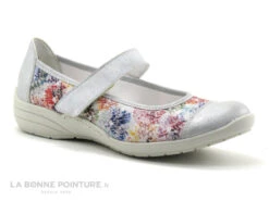 Remonte R7627-40 Ice Multi Grey - Ballerine Velcro Femme