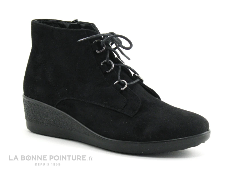 Sweet R CODI Noir - Chaussure Compensee Femme