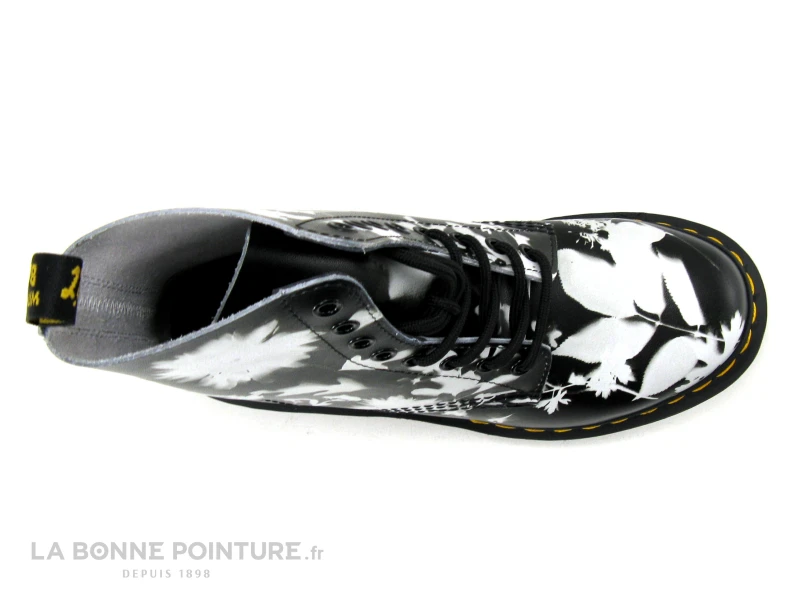 Dr. Martens Dr Martens 1460 PASCAL Phantom Floral Shadow Backhand Black White - Boots – Image 6