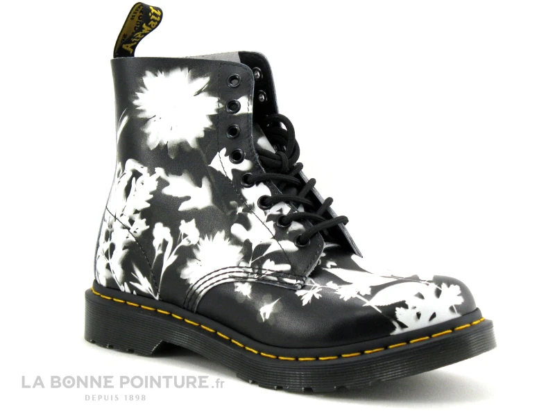 Dr. Martens Dr Martens 1460 PASCAL Phantom Floral Shadow Backhand Black White - Boots – Image 5