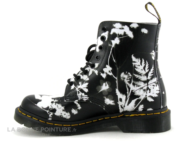 Dr. Martens Dr Martens 1460 PASCAL Phantom Floral Shadow Backhand Black White - Boots – Image 3