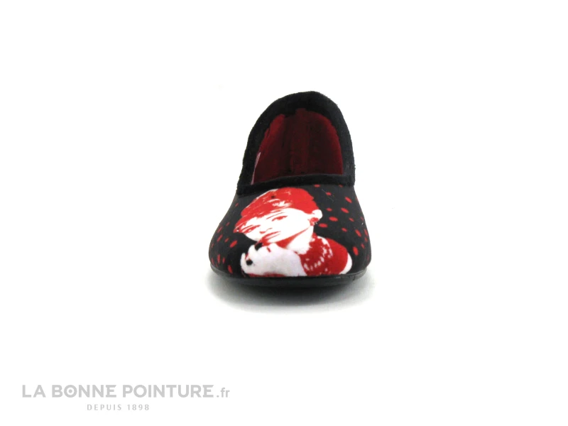 Ouf Tempo COMINO Noir Rouge - Audrey Hepburn - Pantoufle Ballerine – Image 2