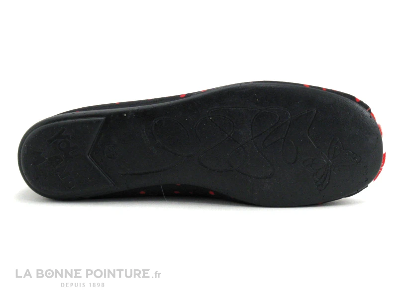Ouf Tempo COMINO Noir Rouge - Audrey Hepburn - Pantoufle Ballerine – Image 7