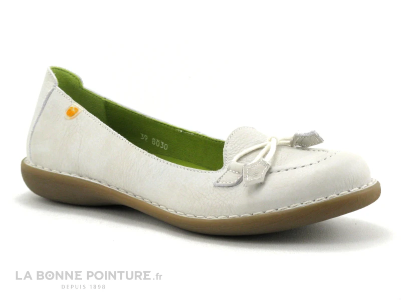 Jungla 8030 Off White - Mocassin Souple Femme En Cuir Beige â Image 5