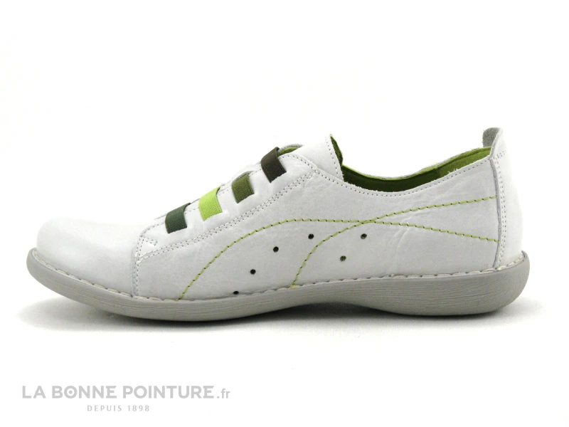 Jungla 6020 Off White - Gris - Vert - Chaussure Basse Femme – Image 3