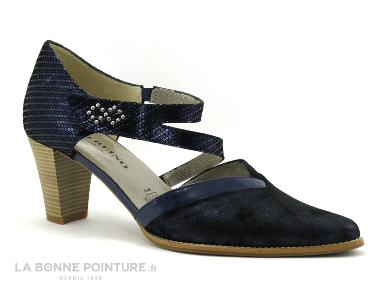 Geo Reino ALVITOL Marine - Escarpin Talon Haut Avec Bride – Image 5