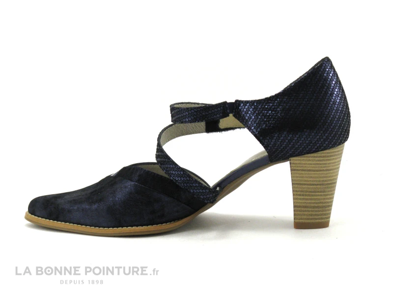 Geo Reino ALVITOL Marine - Escarpin Talon Haut Avec Bride – Image 3