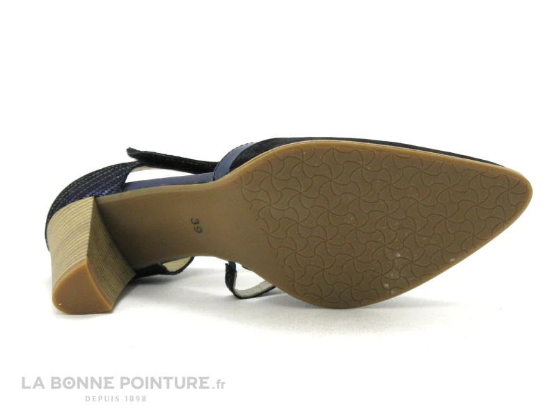 Geo Reino ALVITOL Marine - Escarpin Talon Haut Avec Bride – Image 7