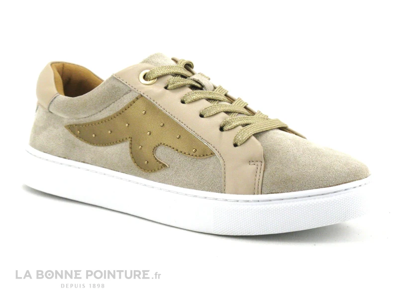 The Divine Factory QL4602 Taupe - Or - Sneakers Femme – Image 5