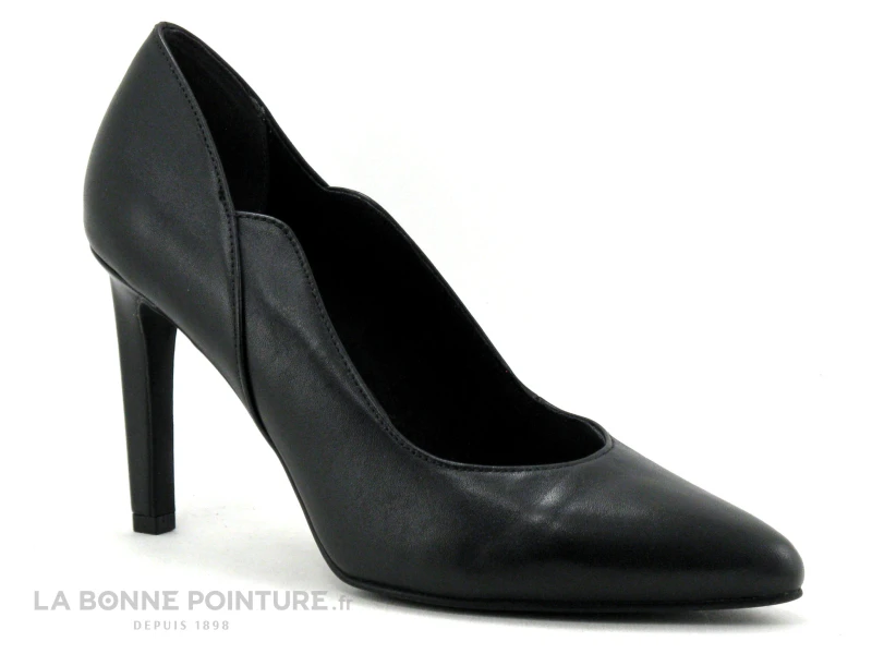 Marco Tozzi 2-22406-26 Black - Escarpin Pointu Noir - Talon Haut