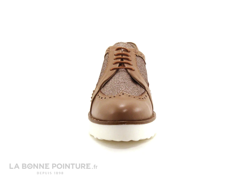 Caty Kivala PETRUS Camel Glitter - Chaussure Derby Femme â Image 2