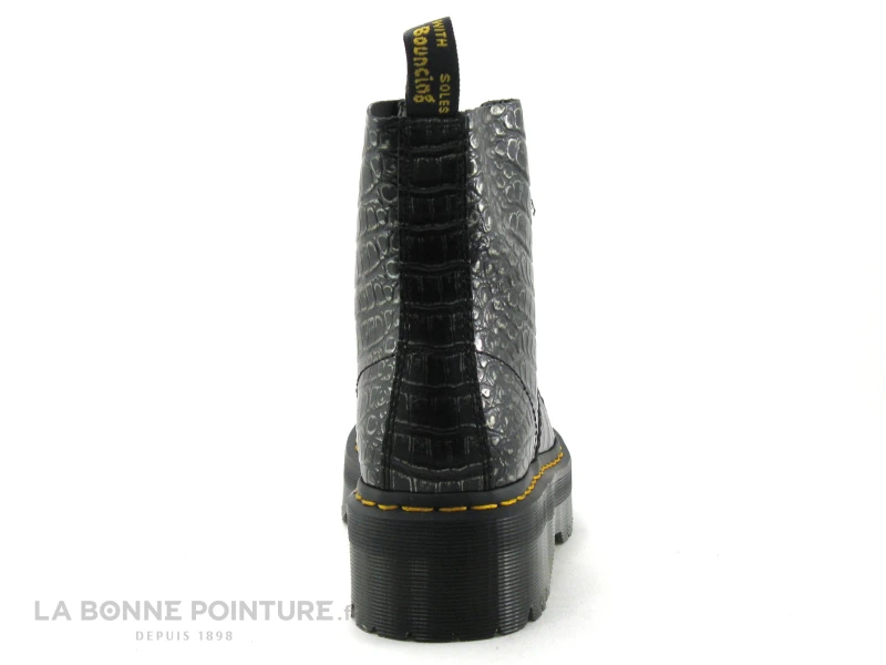 Dr. Martens Dr Martens SINCLAIR GunMetal 27318029 Wild Croc Emboss - Boots – Image 4
