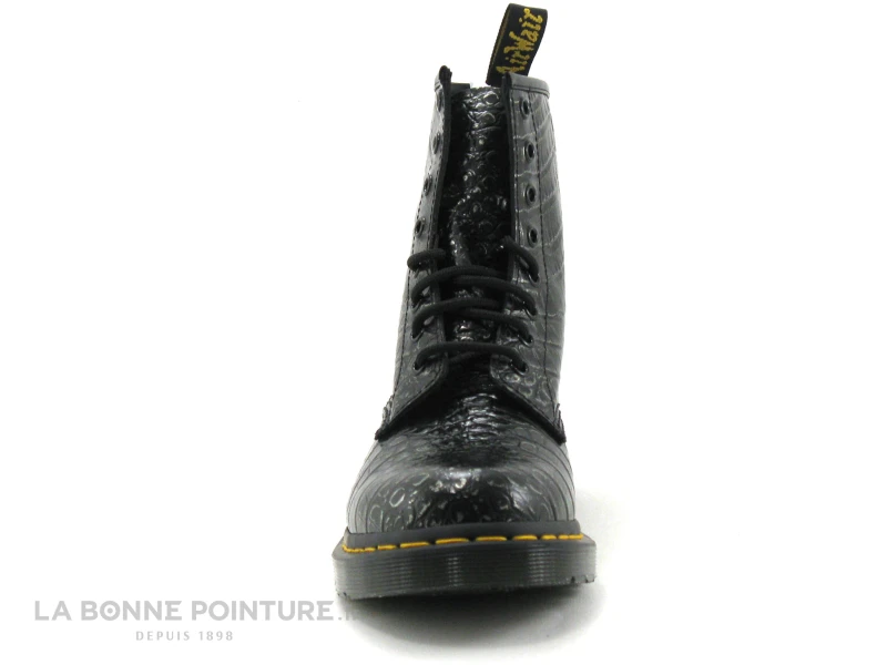 Dr. Martens Dr Martens 1460 Gun Metal - 27249029 - Wild Croc Emboss - Bottine Lacet – Image 2