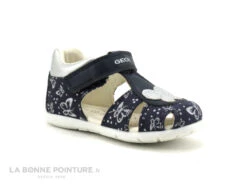 Geox ELTHAN Girl Navy Silver B251QC - Sandale BEBE Fille