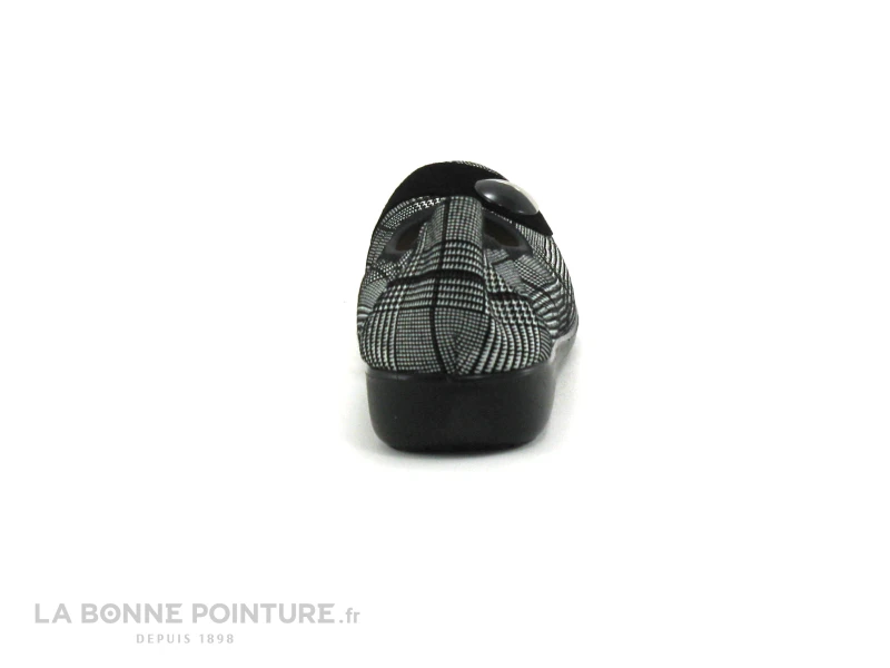 Inea FABAGO - Ballerine Prince De Galles Noir Blanc Bordeaux – Image 4