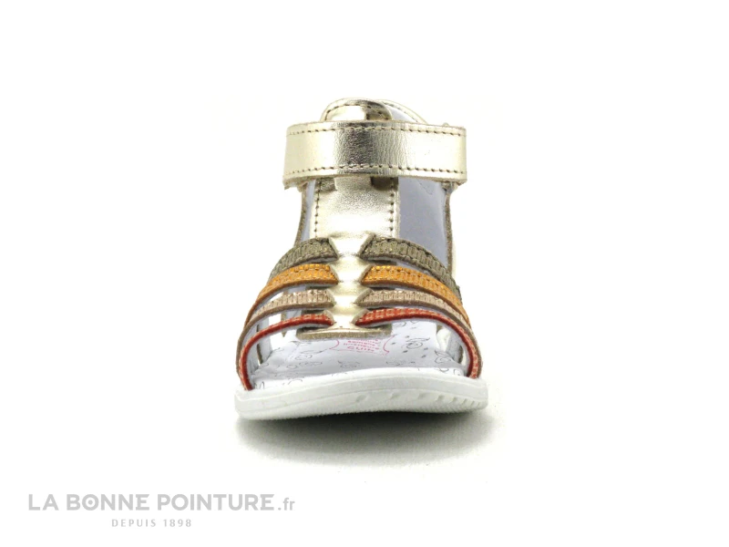Bopy REALITY Or - Multicolore - Sandale BEBE Fille Cuir Metallise – Image 2