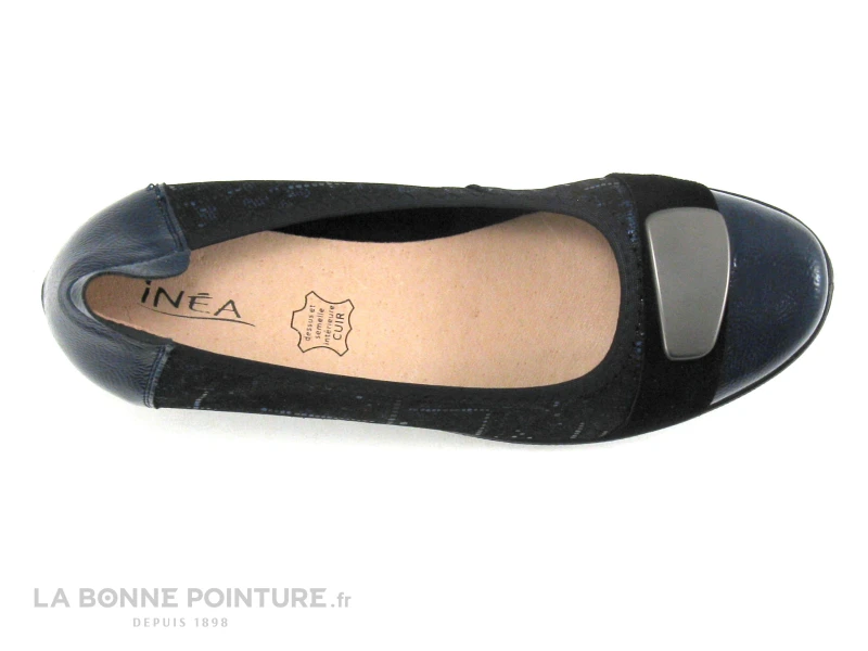 Inea RAMIRO Print Bleu Verni - Escarpin Compense – Image 6