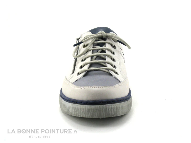 Fluchos Quebec 9376 SURF HIELO - Basket Homme Cuir Blanc Bleu – Image 2