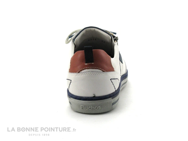 Fluchos Quebec 9376 SURF HIELO - Basket Homme Cuir Blanc Bleu – Image 4