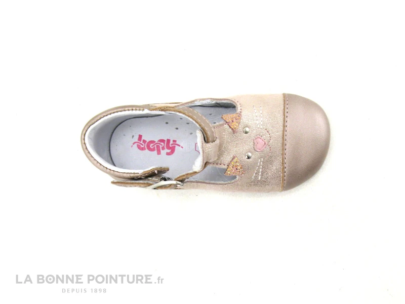 Bopy ZECAT Rose Metal - Sandale Bout Ferme BEBE Fille – Image 6