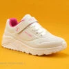 Skechers UNO LITE Blanc 310451L - Basket Fille Skechers Street