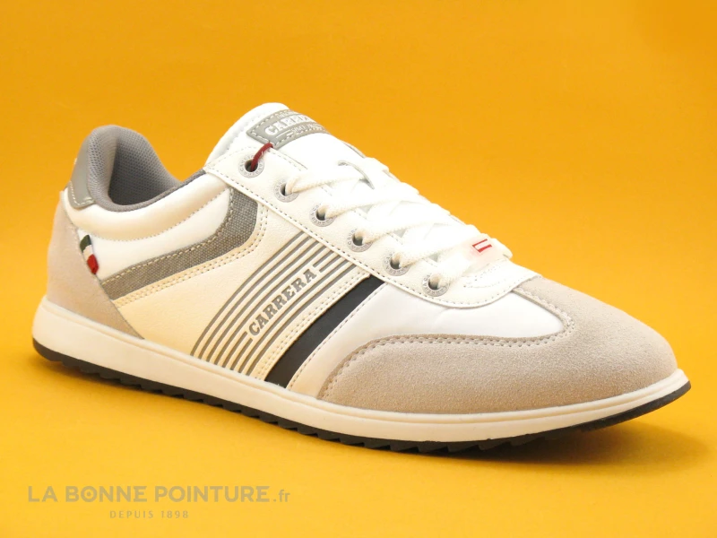 Carrera Rivoli Ltx 117405 White Deep - Basket Homme Blanc - Gris
